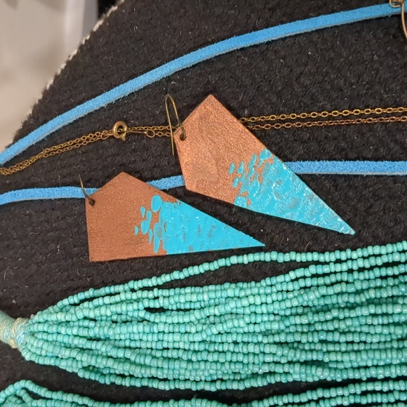 Beaded Turquoise Tassel Boho Jewelry Bundle - Picture 5 of 7